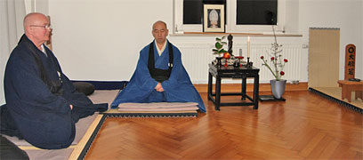 Einweihungszeremonie des neuen Cho Jaku Zendo der Hannya Kai